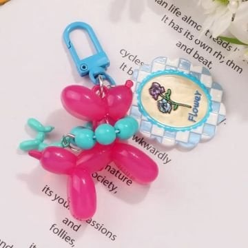 Pinky Puppy Balloon Anahtar Süsü