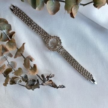 Kristal Taş Kordon Tasarım Saat