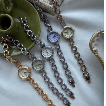 Tasarım Kadran Zincir Kordon Vintage  Saatler
