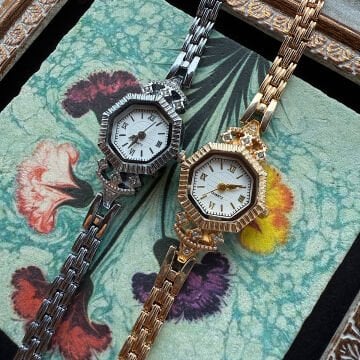 Vintage Tasarım Çerçeve Roma Rakamlı Saatler