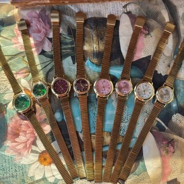 Renkli Kadran Tasarım Çelik Saatler