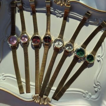 Renkli Kadran Tasarım Çelik Saatler