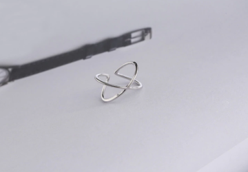 Çapraz Vintage Gümüş Yüzük