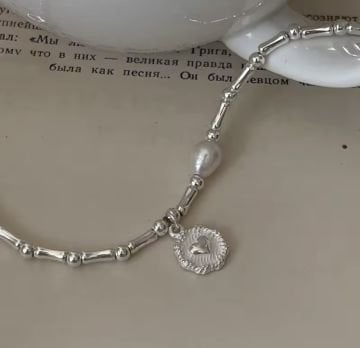 Heart of Pearl Gümüş Bileklik