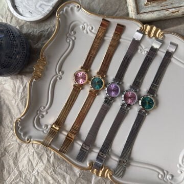 Retro Tasarım Çelik Saatler