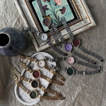 Renkli Kadran Yuvarlak Kasa Tasarım Saatler