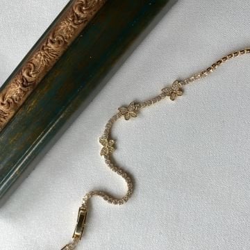 Kelebek Figürlü Çelik Bileklik