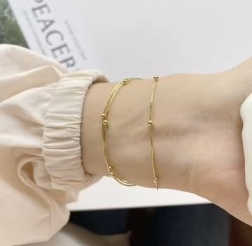 Gold Katmanlı Çelik Bileklik