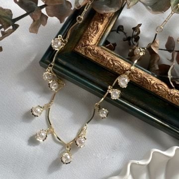 Vintage İnci Tasarım Kolye