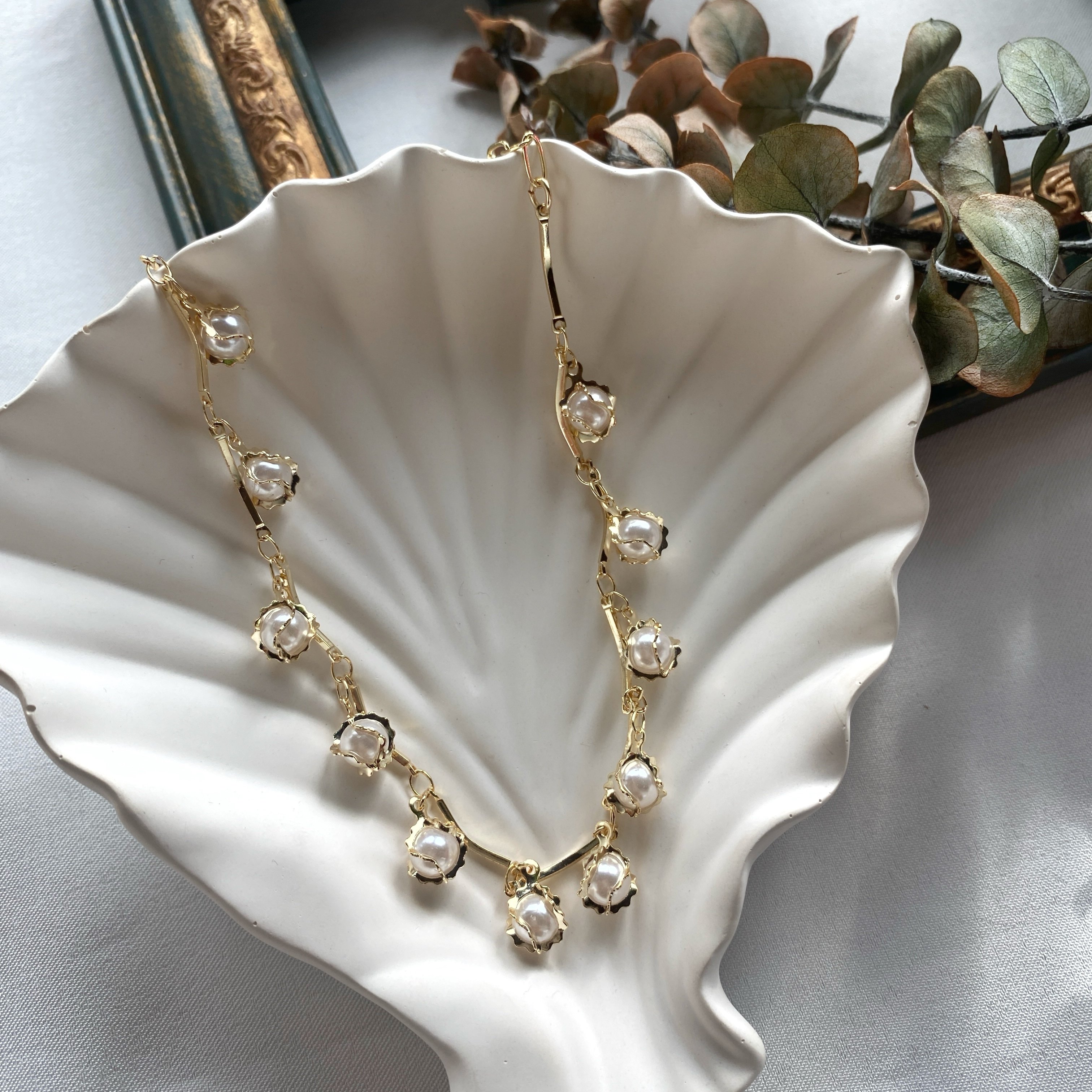 Vintage İnci Tasarım Kolye