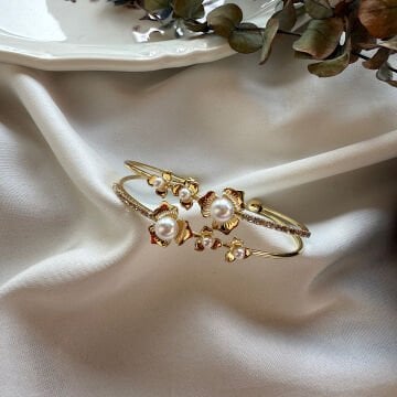 Elegant İnci Tasarım Halka Bileklik