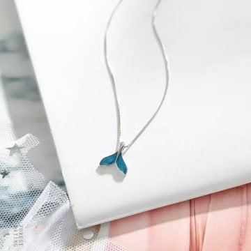 Blue Tail Gümüş Kolye