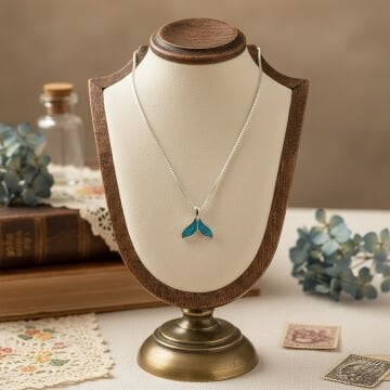 Blue Tail Gümüş Kolye