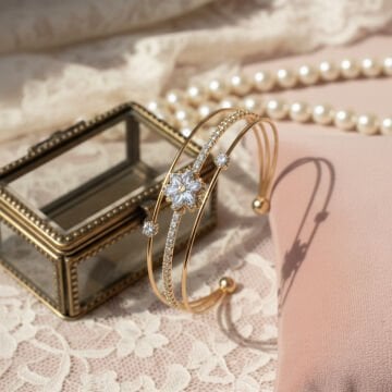 Kar Tanesi Halka Bileklik