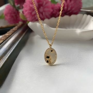 Lovely Cat Çelik Kolye