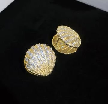 Taşlı Deniz Kabuğu Küpe