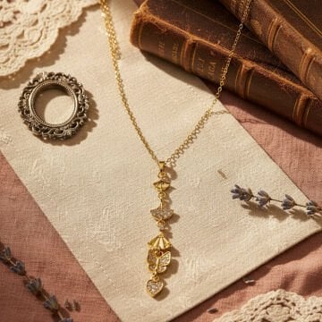 Kelebek Figürlü Minimal Tasarım Çelik Kolye