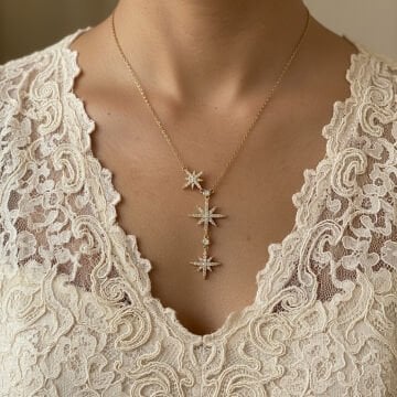 Yıldız Tasarım Vintage Çelik Kolye