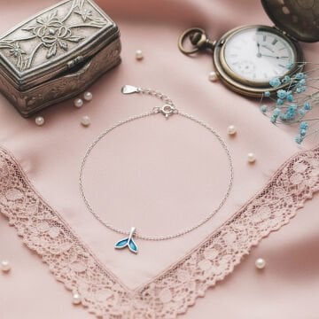 Blue Tail Gümüş Bileklik