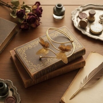 Kelebek Figürlü Tasarım Pazu Bilekliği