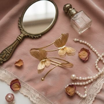 Kelebek Figürlü Tasarım Pazu Bilekliği