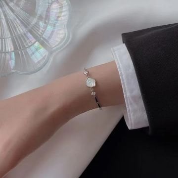 Shell Tasarım Gümüş Bileklik