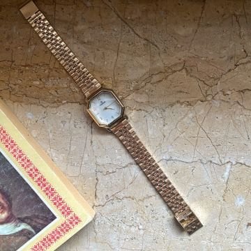 Gold Tasarım Vintage Çelik Saat
