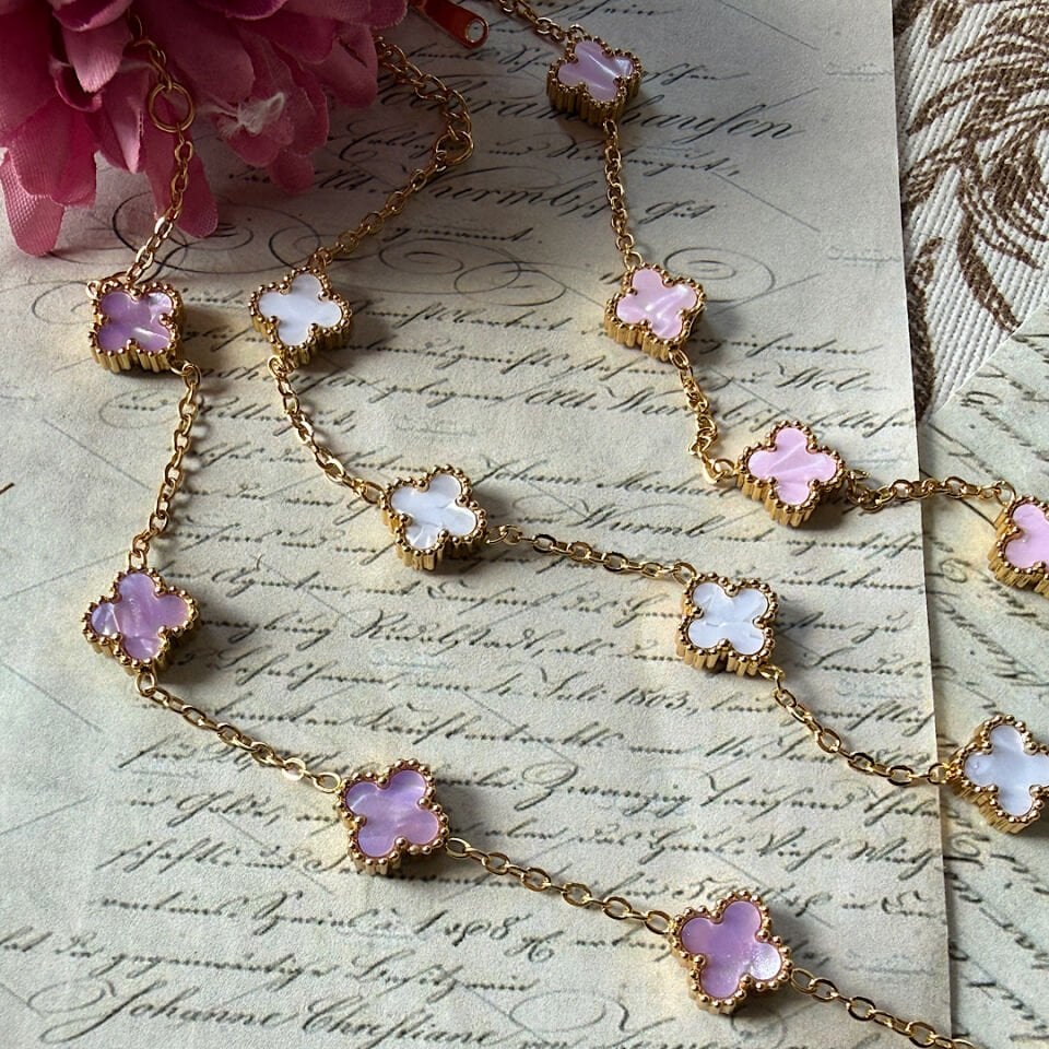 Renkli Yonca Model Çelik Bileklikler