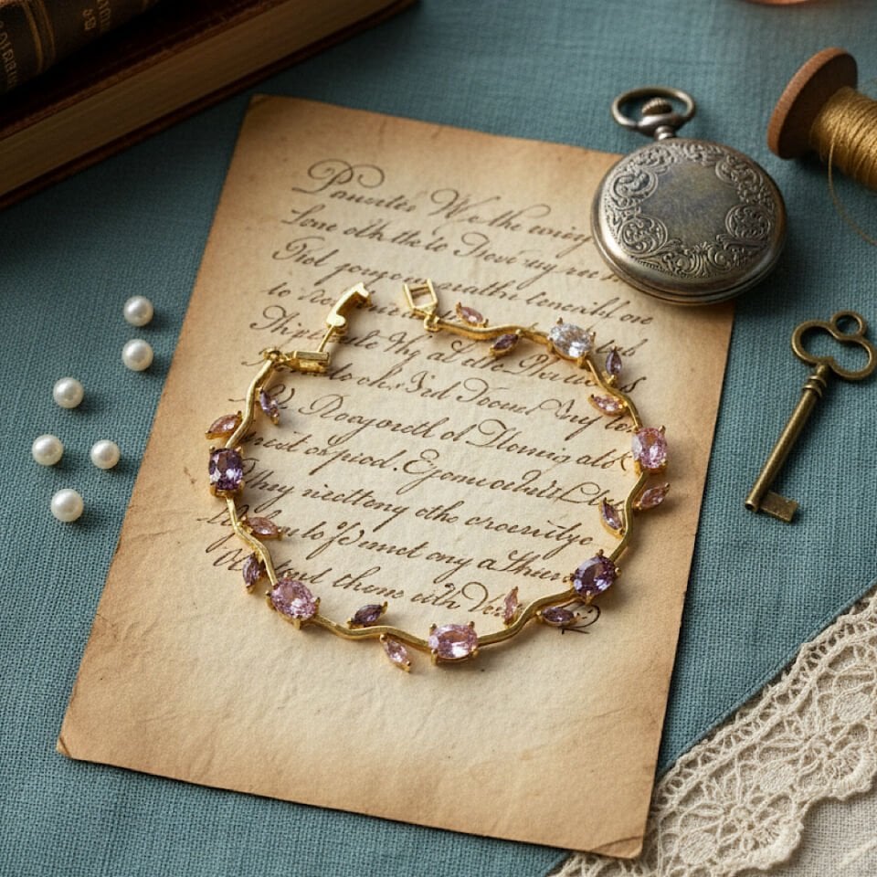 Violette Gold Vintage Bileklik