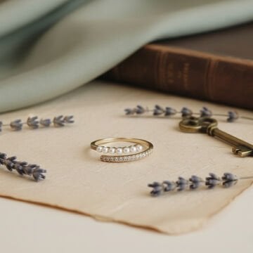 Pearl Tasarım Retro Yüzük