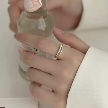 Pearl Tasarım Retro Yüzük