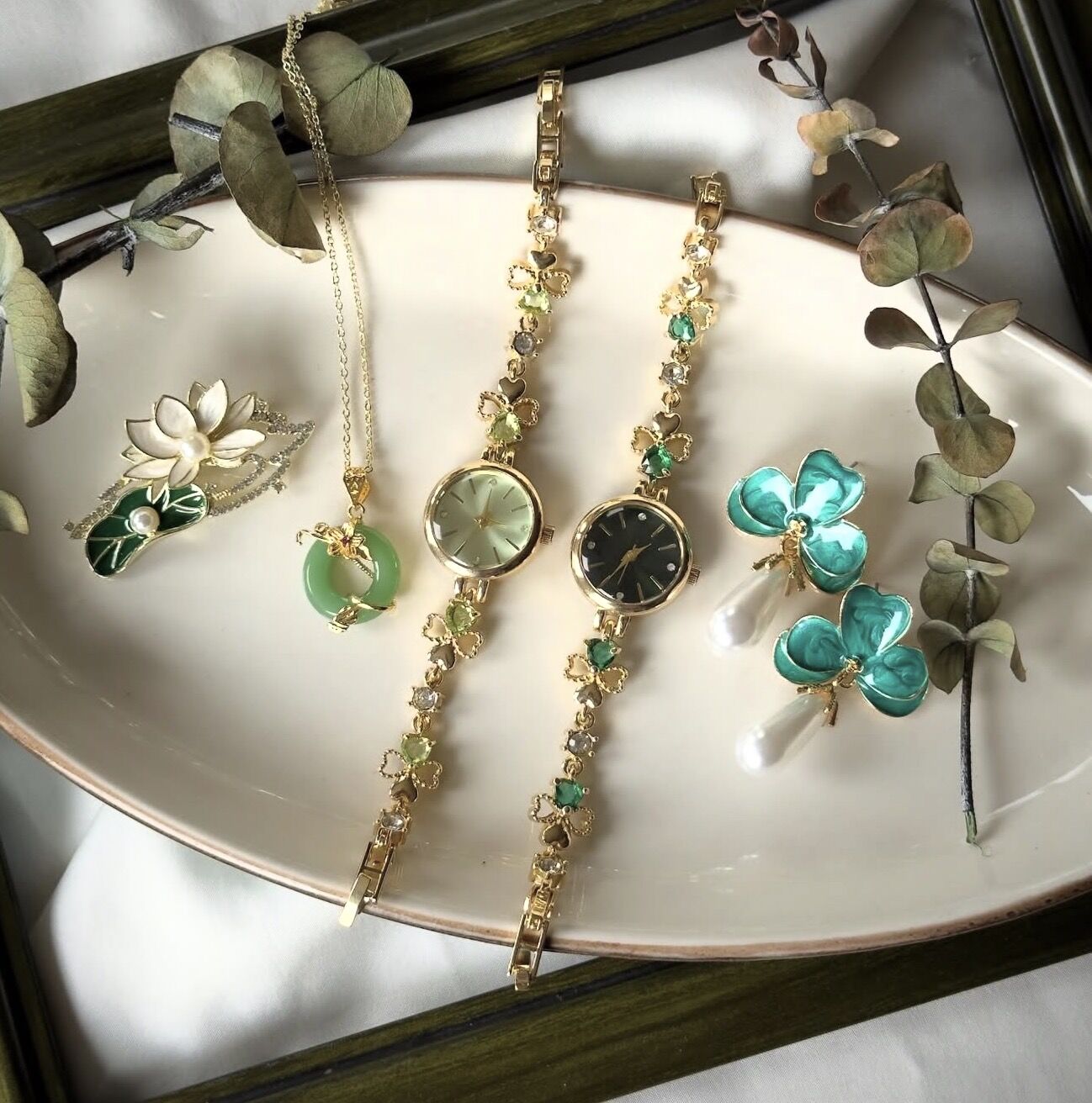 Yeşilin Tonları Set