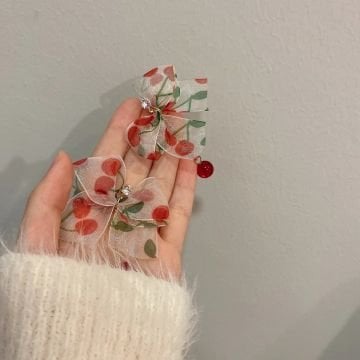 Fiyonk Vintage Kiraz Küpe