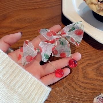 Fiyonk Vintage Kiraz Küpe