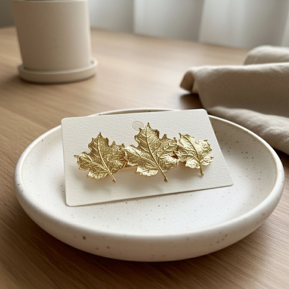 Vintage Yaprak Tasarım Toka