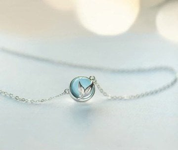 Deniz Kızı Gümüş Kolye