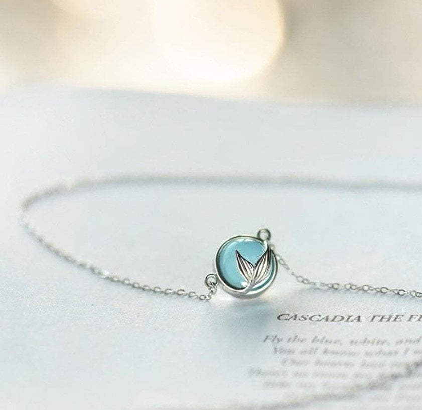 Deniz Kızı Gümüş Kolye