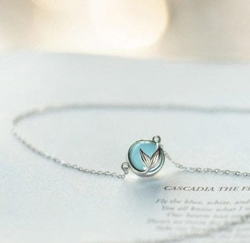 Deniz Kızı Gümüş Kolye