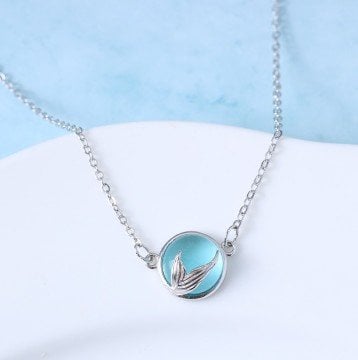 Deniz Kızı Gümüş Kolye