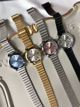 Retro Tasarım Çelik Saat