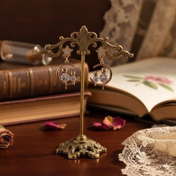 Cats on The Moon Küpe