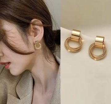 Vintage Gold Halka Küpe