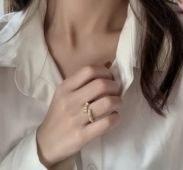 Bambu Tasarım Retro Yüzük