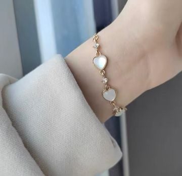 Kalp Tasarım Retro Bileklik