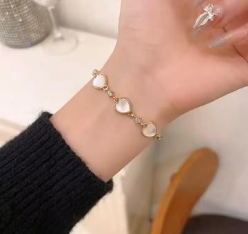 Kalp Tasarım Retro Bileklik