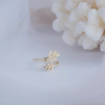 Vintage Leaf 2'li Yüzük Set