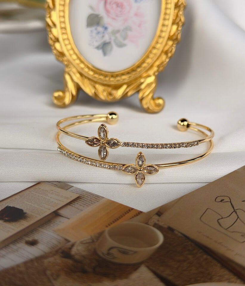 Zarif Yonca Tasarım Halka Bileklik