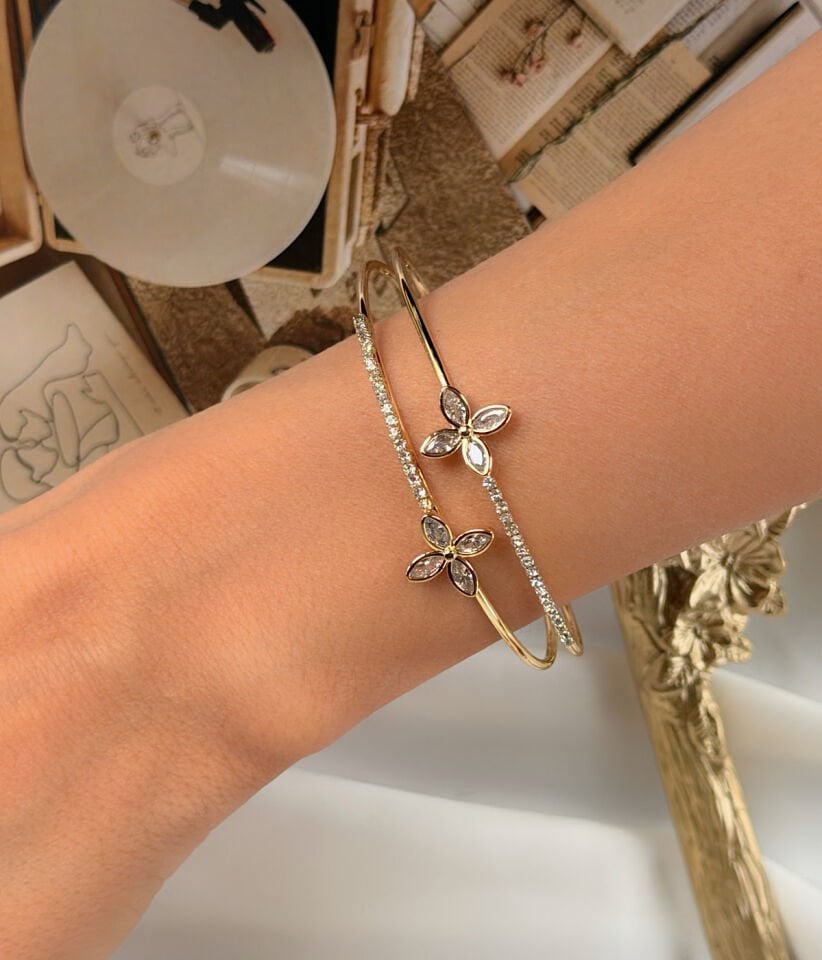 Zarif Yonca Tasarım Halka Bileklik