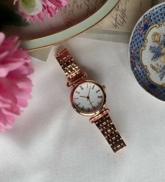 Vintage Roma Rakamlı Çelik Saat