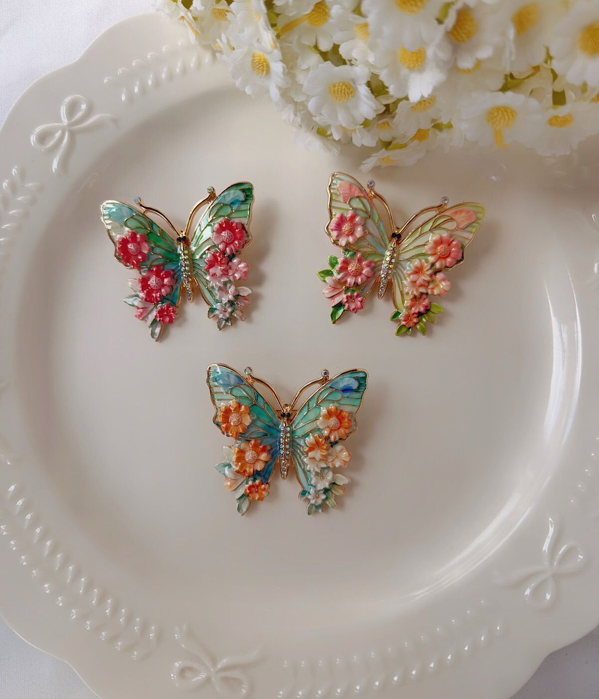 Vintage Kelebek Broş